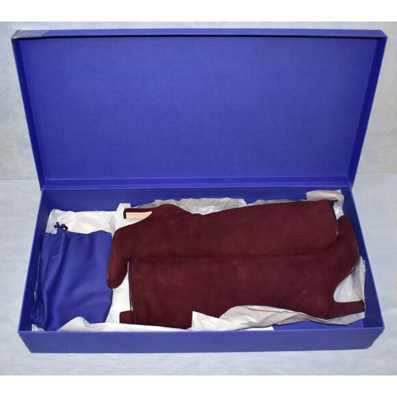 B20 NEW STUART WEITZMAN Charlie Caberne Red Suede Knee Boot Shoes Sz 5.5 M $798 - Picture 11 of 11
